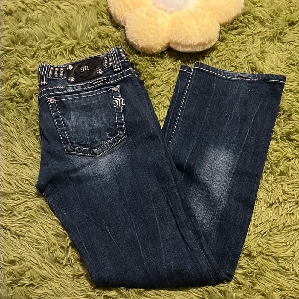 ✨Miss Me Blue Boot Cut Y2K Jeans👖
